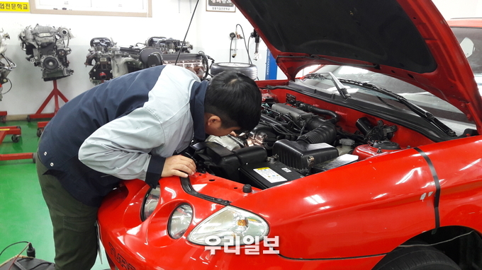 쌍용직업전문학교학교에서 교육을 받고 있는 교육생에 모습. ⓒ 쌍용직업전문학교