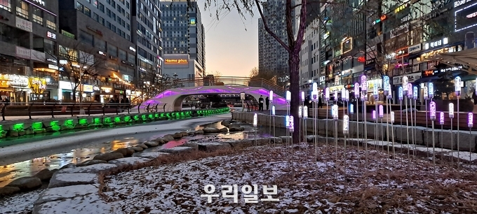 청라 커낼웨이, 밤에도 아름다운 명소로 새단장 ⓒ인천경제자유구역청