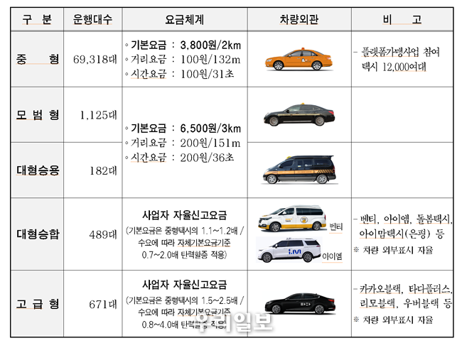 운영현황 71,785대 (개인 49,182, 법인 22,603/경형·소형 없음 / ’20.11월 기준) ⓒ서울시청제공