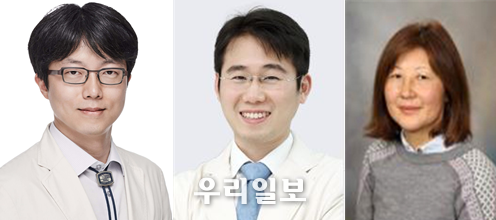 (왼쪽부터) 가톨릭대학교 부천성모병원 이비인후과 황세환 교수, 서울성모병원 이비인후과 김도현 교수, 미국 메이요클리닉 굴나즈 스타이바예바 박사 ⓒ부천성모병원