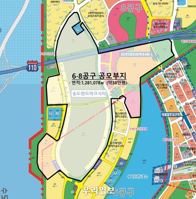 송도국제도시 6·8공구 ⓒ 인천경제청 제공