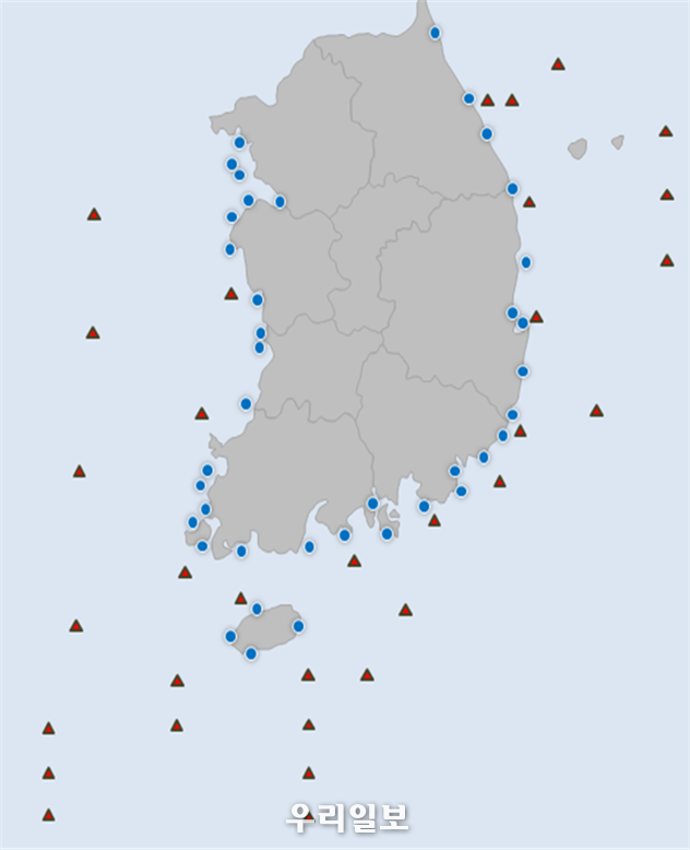  국내 방사능 정점분석 위치