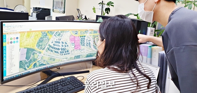 충주시 항공사진 공간정보시스템 탑재 완료.(사진=충주시청)