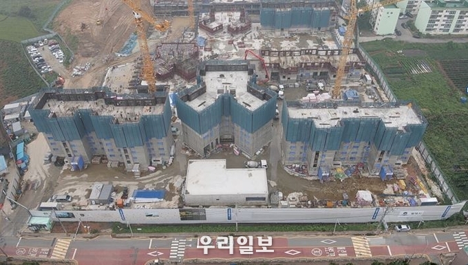 구일개발(주)에서 진행 중인 평택 **지역주택조합 현장
