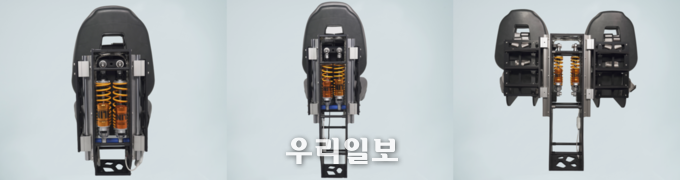㈜건호엔지니어링 보트시트 3종(좌측부터 싱글 로우, 싱글 하이, 듀얼) 후면 뷰 