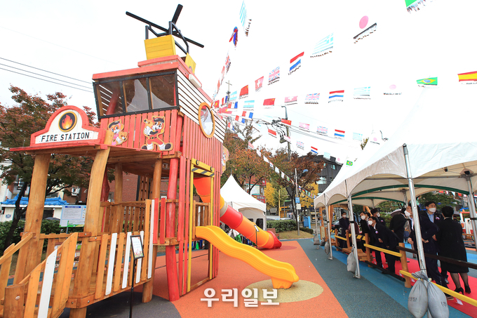 mom편한 놀이터 19호점 오픈식.(사진=인천남동구청)