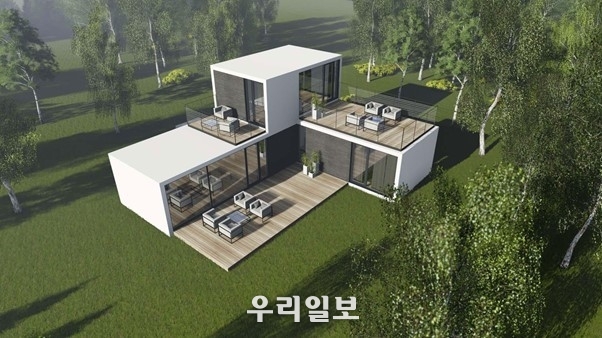 와이엠케이종합건설이 선보일 예정인 유럽식 모듈러주택/프리패브주택
