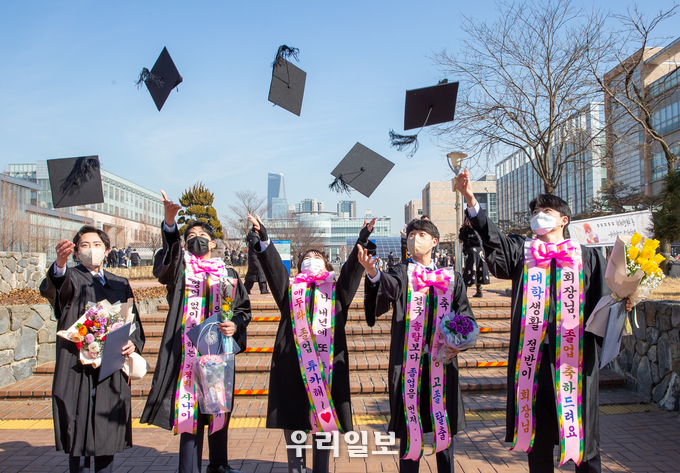 국립 인천대는 2022년 2월 학위수여식 개최 ⓒ 인천대 제공