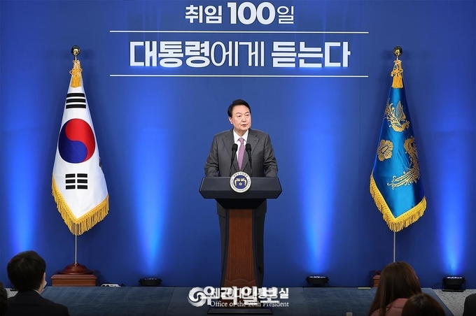8월 16일 윤석열 대통령은 취임 100일 기자회견을 했습니다. ⓒ 대통령실 제공