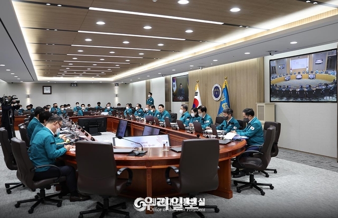 대통령 주재 을지 국무회의를 주재하고 있다. ⓒ 대통령실 제공