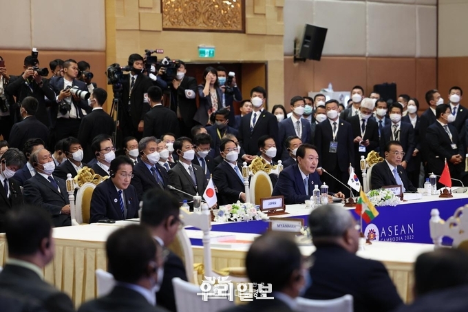 11월 12일 윤석열 대통령은 아세안+3 정상회의에 참석했다. ⓒ 대통령실 제공