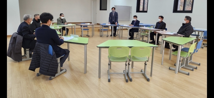 정문장학회, 2022학년도 정기총회를 개최하고 있다. ⓒ 정문장학회 제공