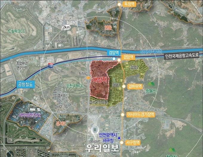 검암역세권 공공주택지구 위치도 ⓒ iH공사 제공