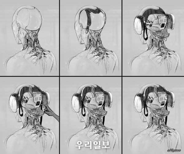 ‘테스트 정이-뇌 개폐’ 컨셉 디자인 (사진제공=엔진비주얼웨이브)