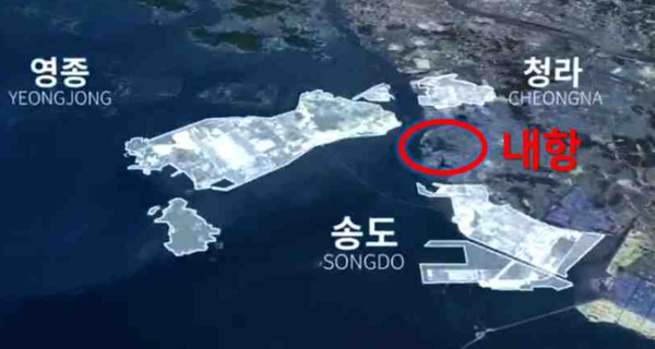인천 중구, 동구 항만 및 제물포 르네상스 사업 위치. ⓒ 인천시 제공