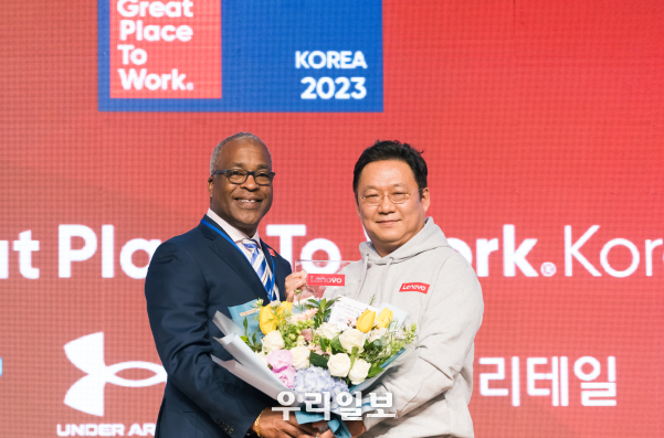 GPTW CEO 마이클 부시, 한국레노버 사이트 리더 신규식 대표이사