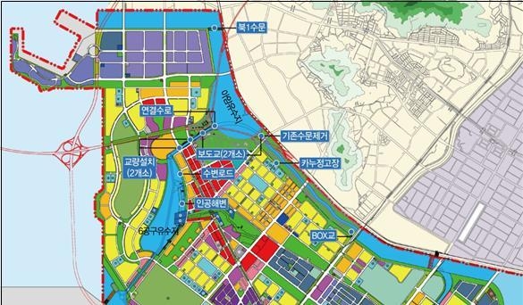 송도국제도시 6공구 워터프런트 1-2단계 실시안 주민 설명회 개최 ⓒ 인천경제청 제공