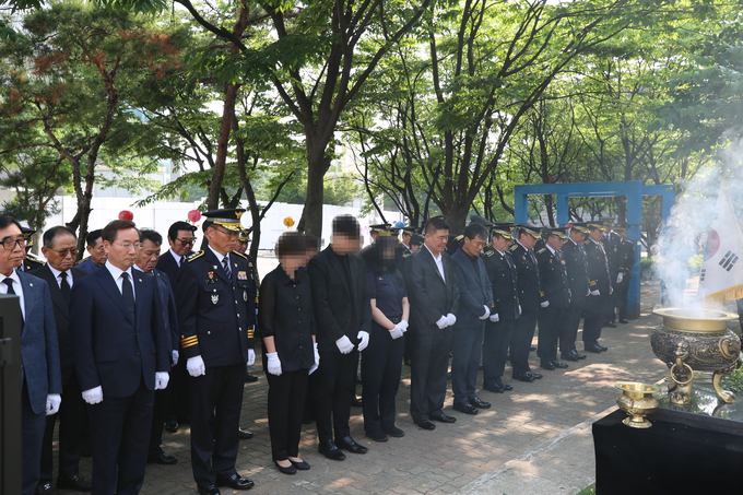 제68회 현충일 기념 인천순직경찰 추념식에 유정복 인천시장 이영상 경찰청장등 관계자들이 참석한 가운데 열렸다. ⓒ 인천경찰청 제공
