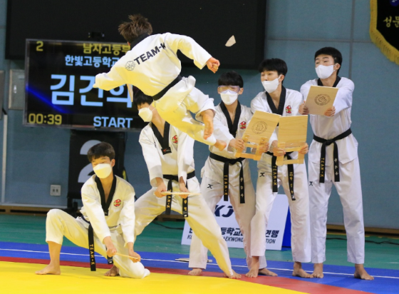 팀 케이 태권도 시범단©벨기에유럽연합 한국문화원