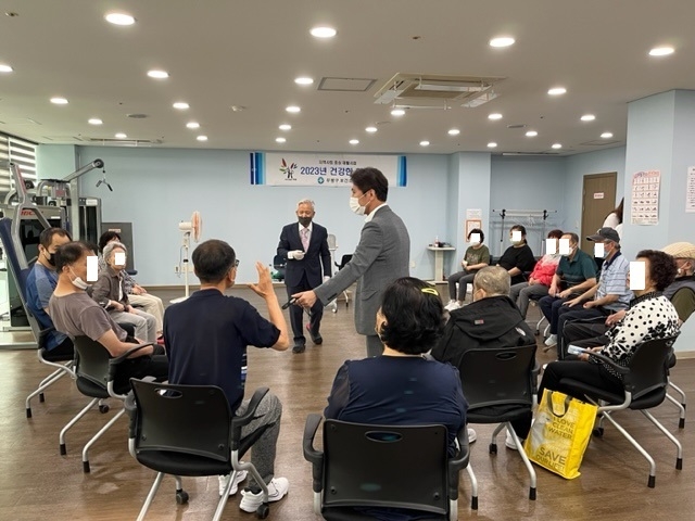 부평구 보건소에서 27일 진행한 구강 및 만성질환 관리 교육 ⓒ 부평구 제공 