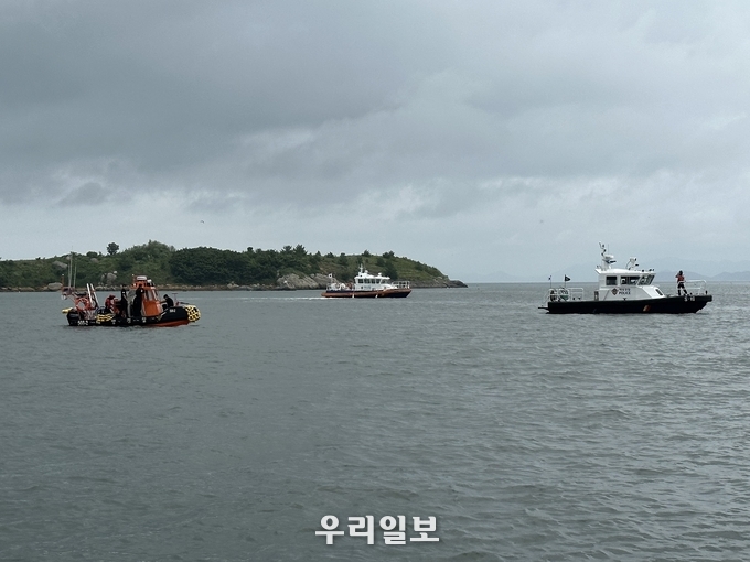 사고해역에 급파된 여수해양경찰.ⓒ여수해양경찰서 제공