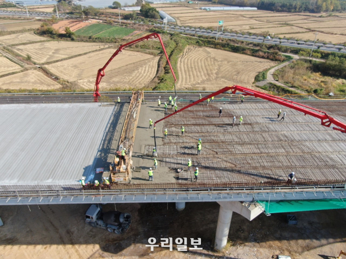 강진~광주 연도 연육교 공사현장