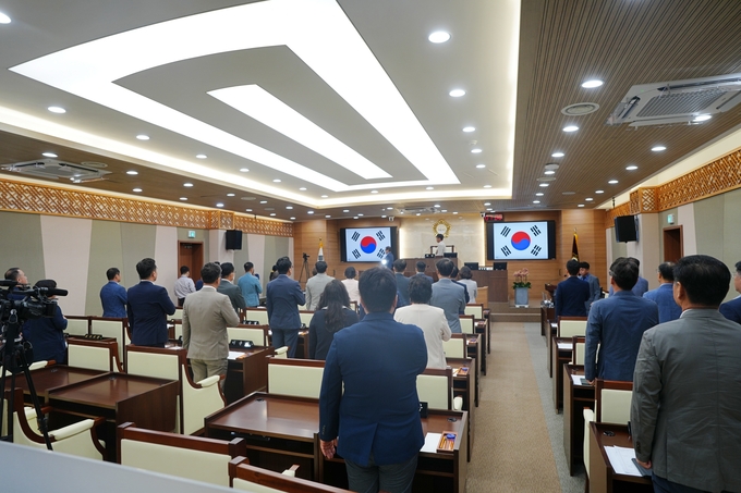  평택시의회, 제241회 임시회 개회 하고 있다. ⓒ 평택시의회 제공