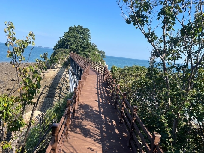 옹진군 자월도‘목섬 구름다리 ⓒ 옹진군 제공