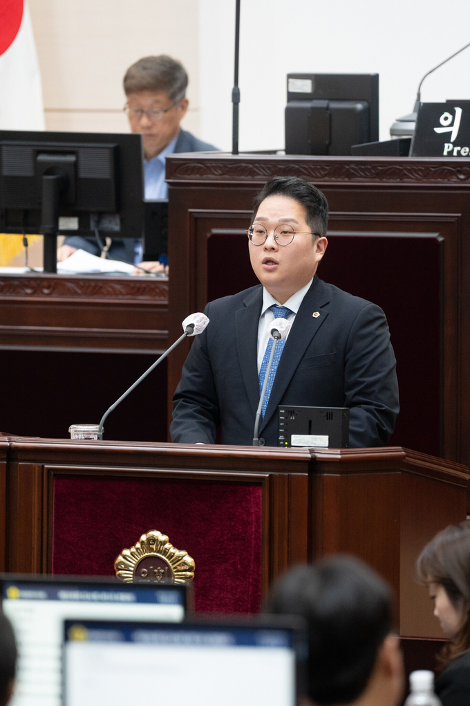 김대영의원이 시의회에서 발언을 하고 있다. ⓒ 인천시의회 제공