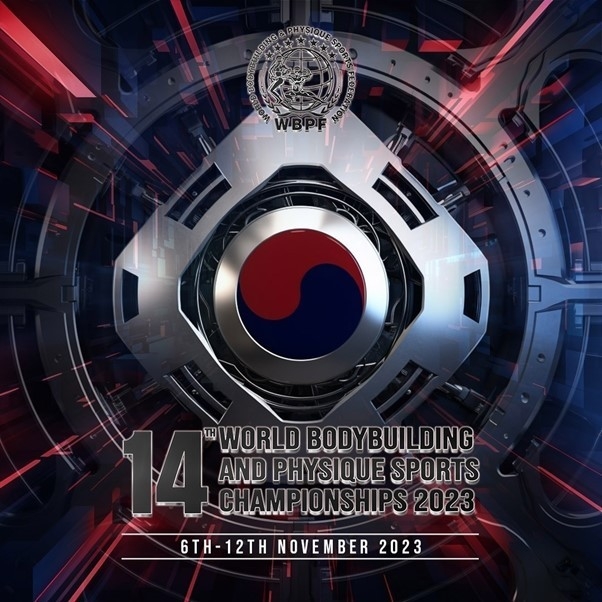 14TH WBPF 보디빌딩 & 피지크 대회 포스터 이미지.ⓒ수현항공여행사 제공 