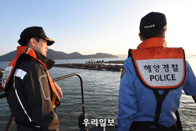 완도해양경찰서가 안전관리를 실시하고 있다.ⓒ완도해양경찰서 제공