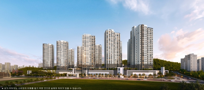 인천시 서구 검단신도시에 조성되는 ‘제일풍경채 검단 4차’ 조감도 ⓒ 제일건설 제공