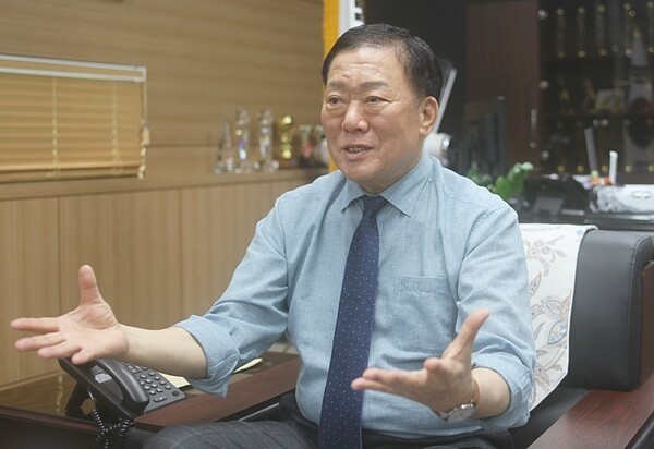 부평새마을금고 최천만 이사장이 중앙회 회장에 출마할 것을 선언하고 있다. ⓒ 부평새마을금고 제공