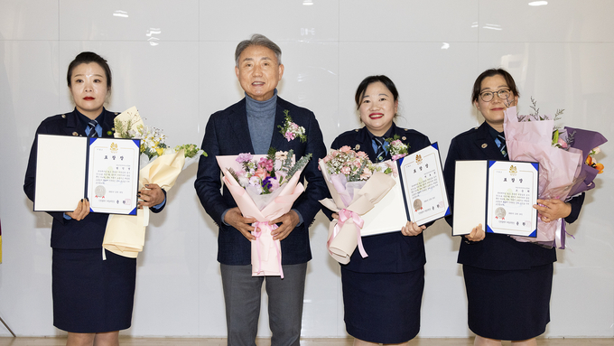 윤환 계양구청장, 2023년도 녹색어머니연합회 활동보고회 참석하고 있다. ⓒ 계양구 제공