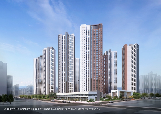 두산위브더제니스 센트럴계양 조감도 