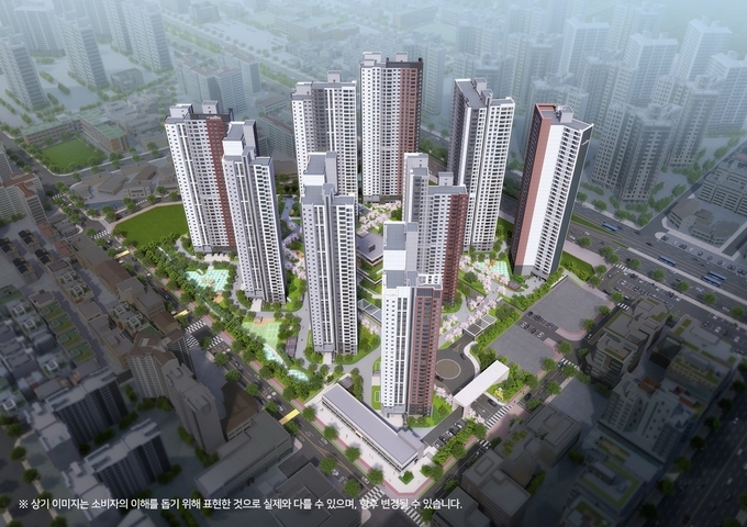 두산위브더제니스 센트럴계양 조감도 