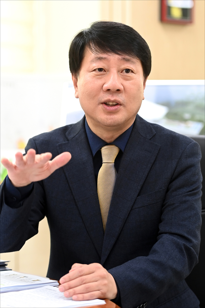 차준택 부평구청장이 갑진년 신년 인터뷰를 가지고 있다 ⓒ 부평구 제공
