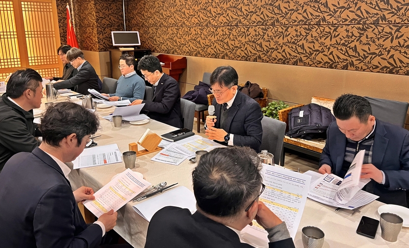  IPA 상해대표부 안길섭 수석대표가 간담회를 진행하고 있다 ⓒ 인천항만공사 제공