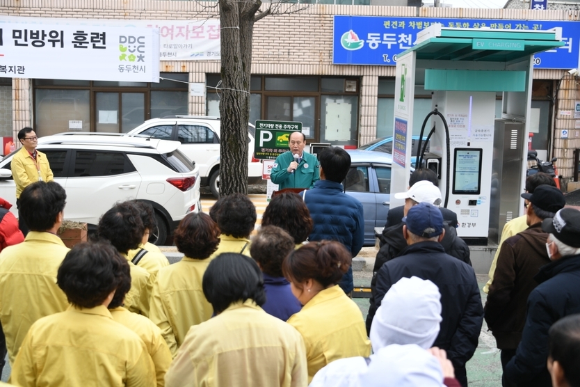 박형덕 동두천시장이, 2024년 지역특성화 재난 대비 민방위 훈련 실시 하고 있다. ⓒ 동두천시 제공