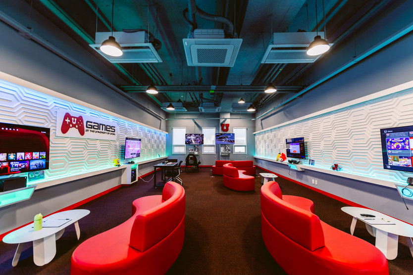유타대학교 게임학과 게임 라운지(Games Lounge).ⓒ유타대학교 제공