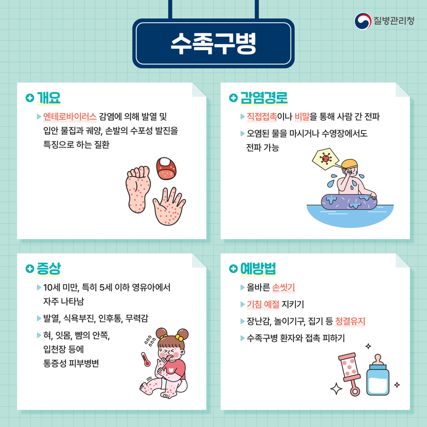 수족구병 예방수칙 안내문ⓒ부천시청제공
