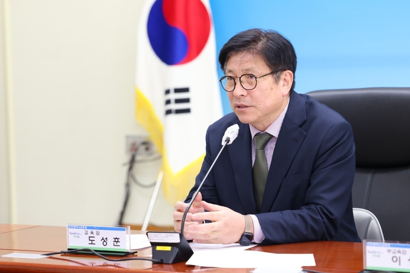 도성훈 인천시교육감이, 모듈러 교실학교 '새집 증후군' 집중 관리 지시하고 있다. 