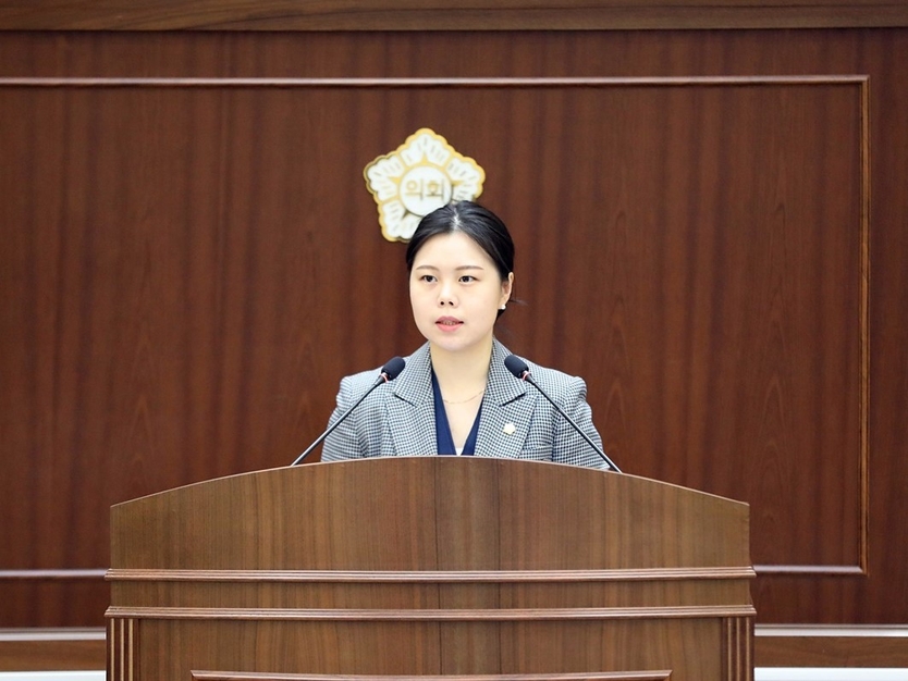 연수구의회 정보현 의원이 의사발언을 하고 있다. ⓒ 정보현 의원실 제공