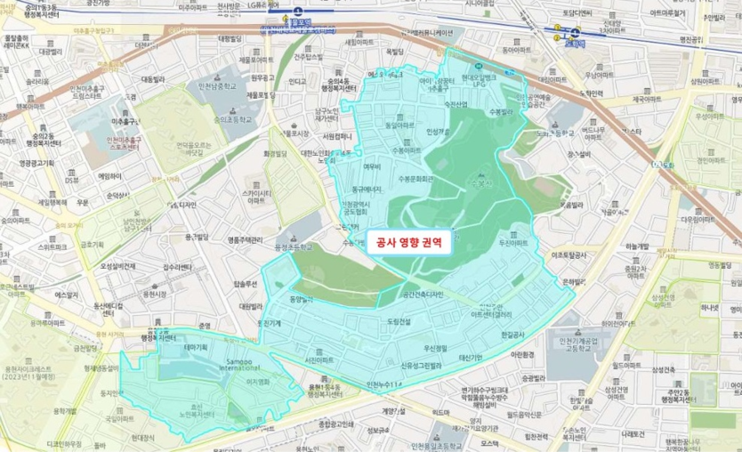 인천시 상수도본부가 수봉산 주변지역 배수지 가압시설과 노후상수관 교체 등 수돗물 시설 개선을 추진한다 ⓒ 인천시 제공