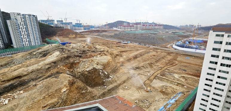 검단신도시 AA25블록 단지조성 전경 