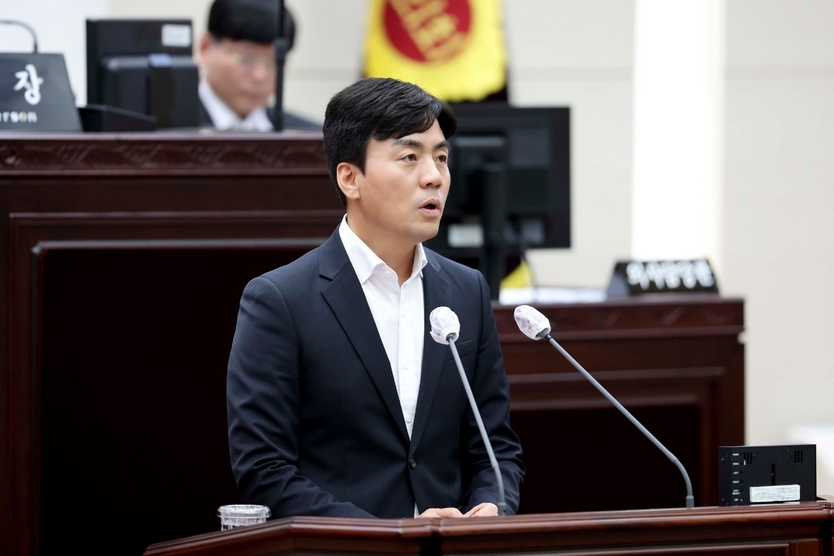 이강구 의원이 5분 자유발언을 하고 있다. ⓒ 인천시의회 제공