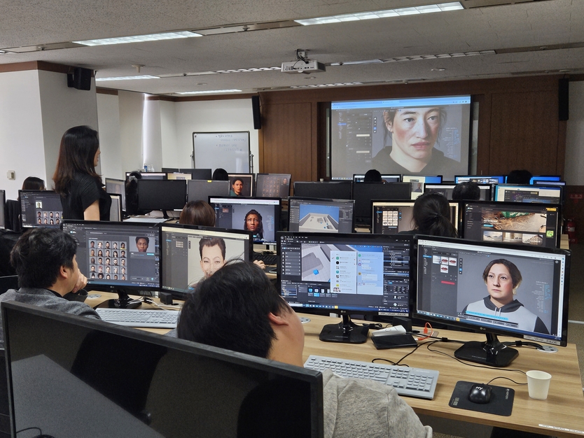 전년도 ‘XR 전문인력 양성교육 심화과정’의 교육생 전경 ⓒ 인천테크노파크 제공