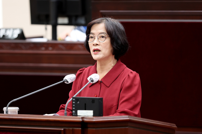 신영희 의원이 ‘제298회 인천시의회 임시회’ 제1차 본회의 5분 자유발언을 하고 있다. ⓒ 인천시의회 제공