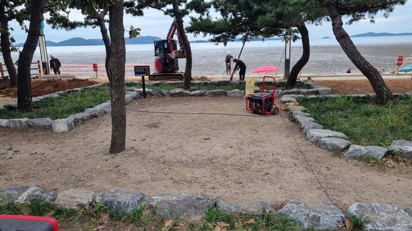 강화 동막해변을 새롭게 단장하고 있다. ⓒ 강화군청 제공