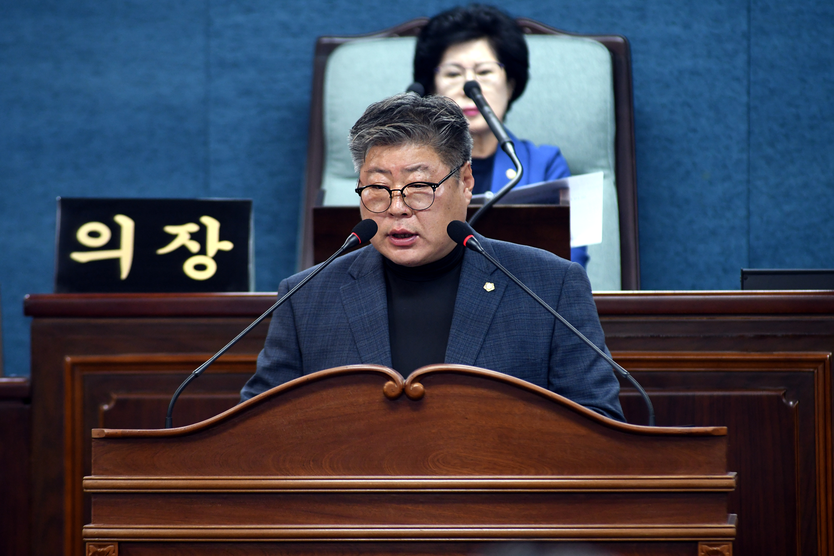 정락재의원이 5분발언을 하고 있다. ⓒ 미추홀구의회 제공